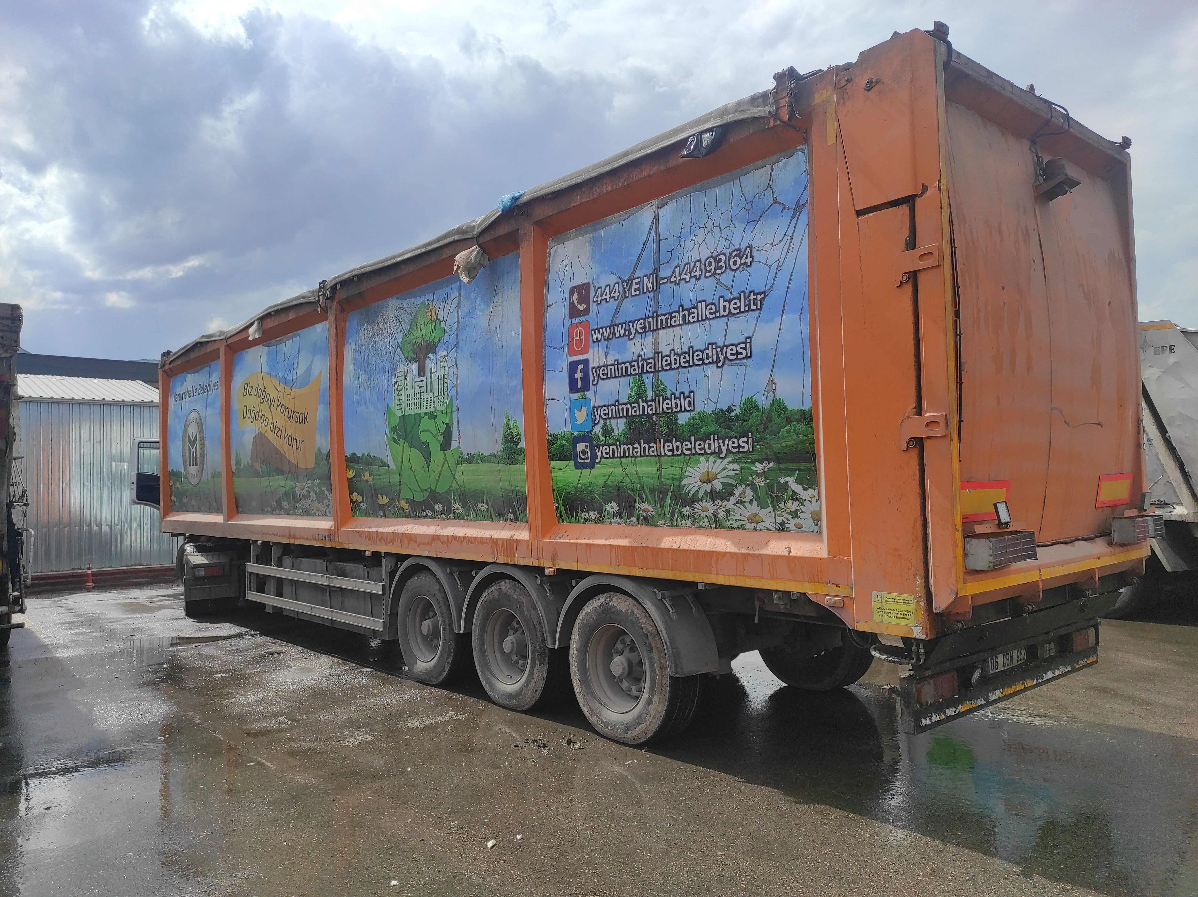 Çöp/atık transfer semi-treyler - Görsel 2